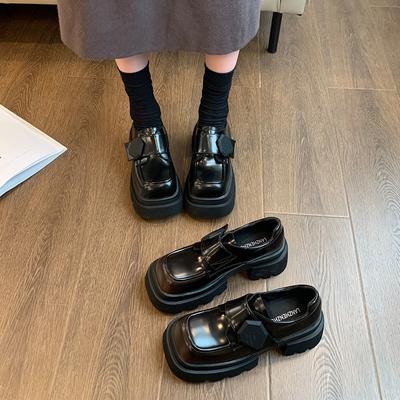 Женские туфли на платформе, туфли-лоферы, женские туфли-оксфорды, дизайнерская мода, весенние туфли с квадратным носком, повседневная обувь для ходьбы, Mujer Zapatillas