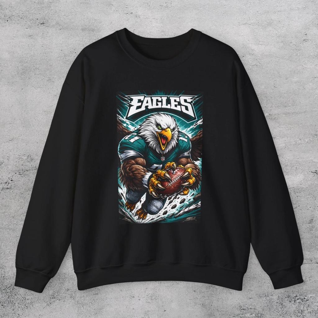 PHILLY Art STYLE Eagles Football CREWNECK SWEATER SWEATSHIRT