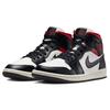 Air Jordan 1 Mid Black Sail Gym Красные женские кроссовки Белые BQ6472-061