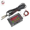 DC 5V 12V 24V 4 Digit Digital LED Dual Display Thermometer Controller NTC Waterproof Temperature Sensor Tester For Aquarium Car