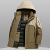 Пуховик Мужская куртка с капюшоном Осень и зима Новая рабочая одежда Пуховик