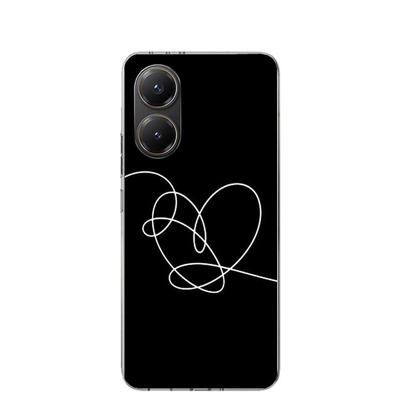 Люби Себя Цветочное Сердце Линия Kpop Чехол Накладка для Телефона для Xiaomi Poco X3 Nfc X5 X6 X7 X4 Gt F7 Ultra F6 F5 Pro F4 F3 M5S M4 M6 M