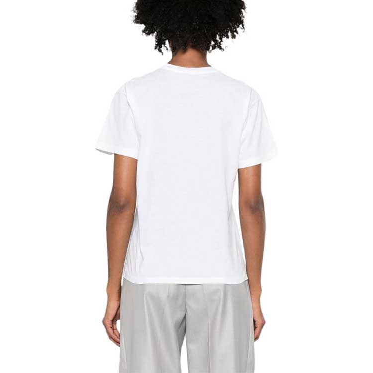 Polo Ralph Lauren Ss24 Logo Bear Pattern Printed Casual Short Sleeve T Shirt Women T Shirt White 211935615-001