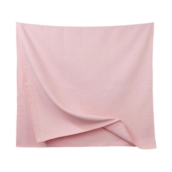 Lightweight Wearable Spa Robe Waffle Microfiber Bath Towel, Quick Drying Towel with Snap Versatile Bathing Accessory for Travel Button, Soft