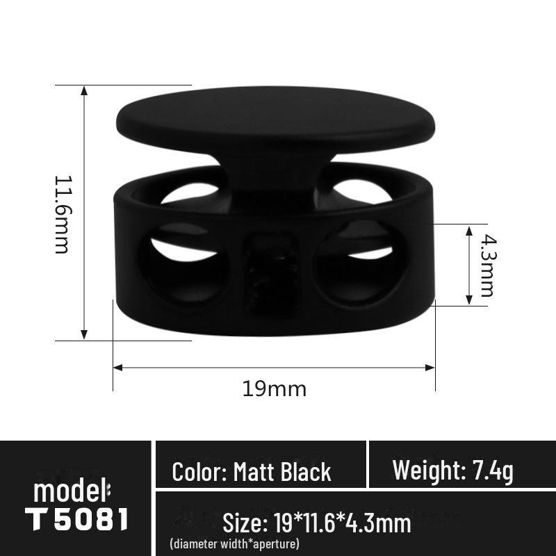 Регулируемый металлический пружинный шнур-замок для спортивной одежды