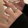 1/3 шт. Простые винтажные кольца Открывающиеся регулируемые кольца на палец Для женщин девушек Элегантные роскошные универсальные кольца Набор ювелирных изделий Подарки