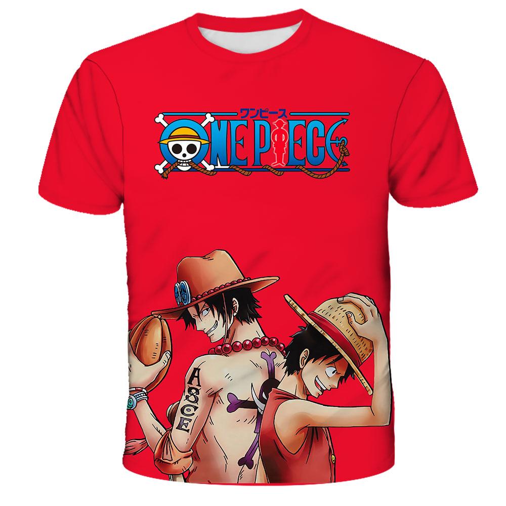 Модная детская аниме-футболка One Piece Luffy, одежда для мальчиков, детская футболка для мальчиков, детская футболка, летние топы с коротким рукавом, футболки