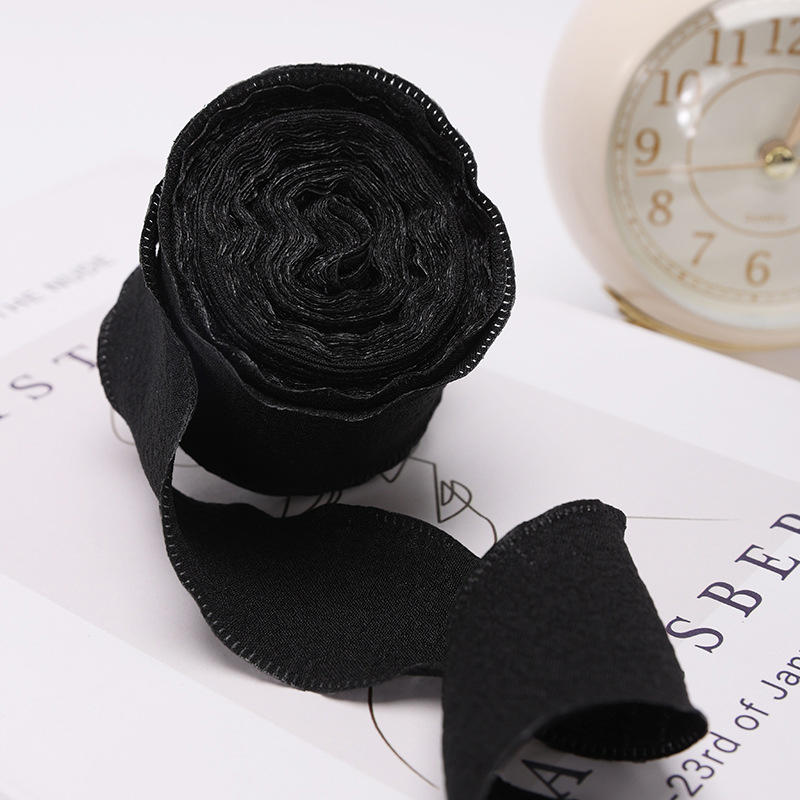 DIY Cake Bouquet Flower Fish Tail Yarn Packaging Ribbon Ruffle Lace Folding Ribbon Linen Wave Lace Ribbon