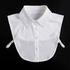 Hollow Lace Chiffon Fake Collar for Womens Half Shirt Blouse Sweater Detachable Shirt Collar False Lapel Top Collars Decor