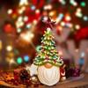 1 Pcs Christmas Decoration Resin Gnome Xmas Tree Figurines Statue Ornaments Creative Dwarf Miniatures Desktop Decoration Crafts