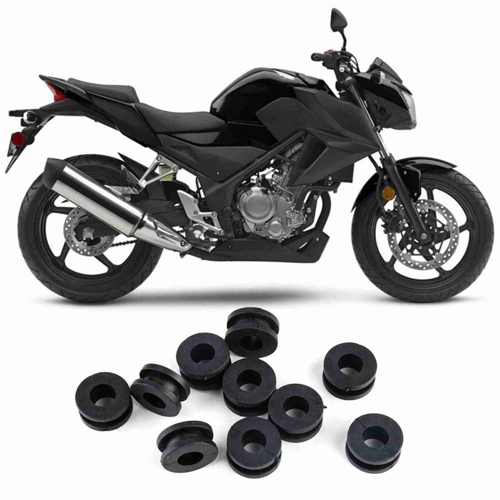 10Pcs Kit M6 Size Motorcycle M6 Rubber Grommets for Honda/Suzuki/Yamaha Windshield Cowling