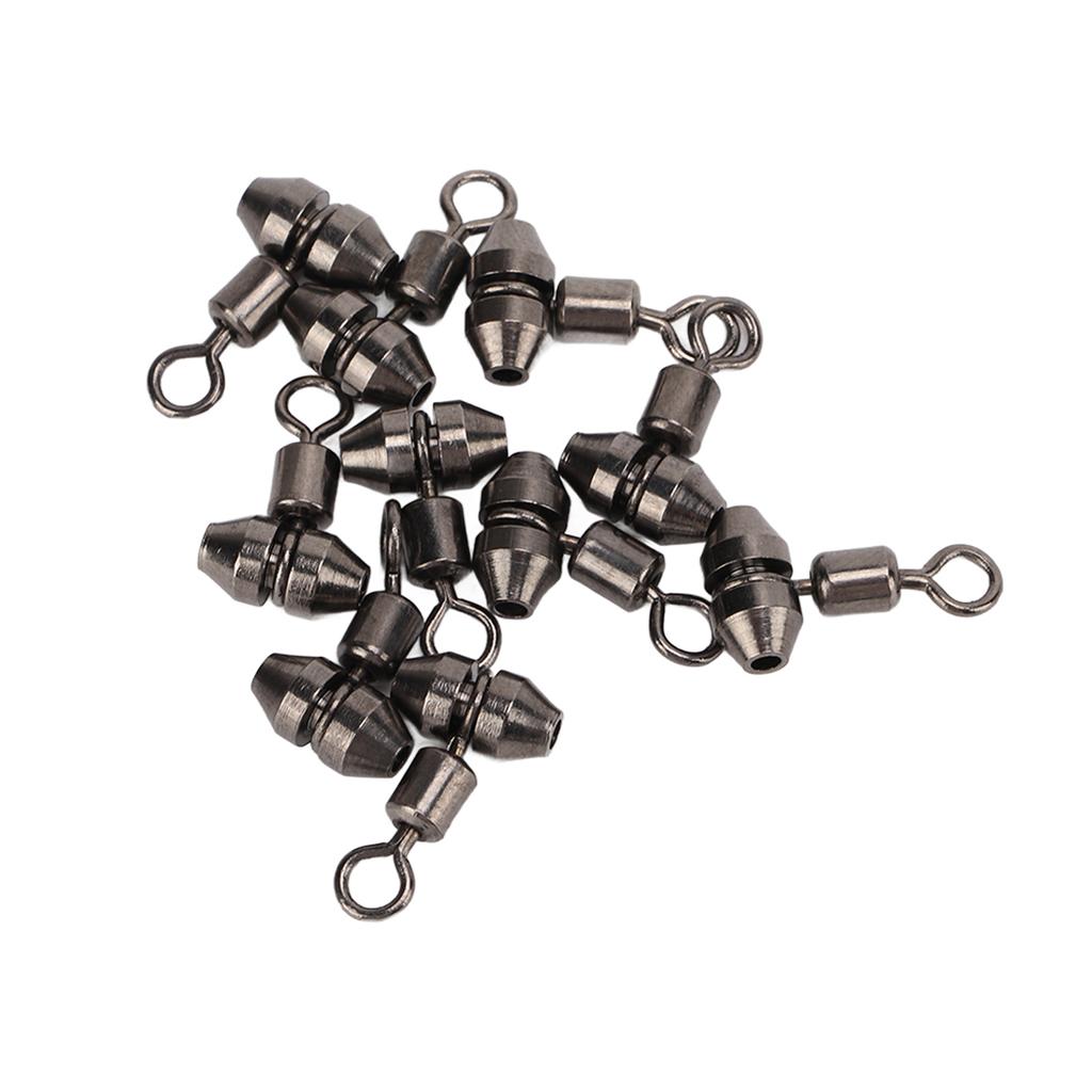 10pcs 3 Way Fishing Swivels T Turn Brass Barrel Triple Swivel Cross Line Fishing ConnectorsM
