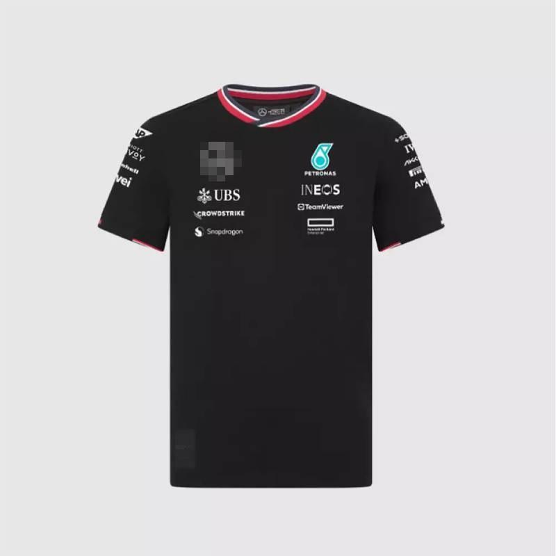 Стильная футболка 2024 F1 -benz Team с коротким рукавом и удобным свободным кроем