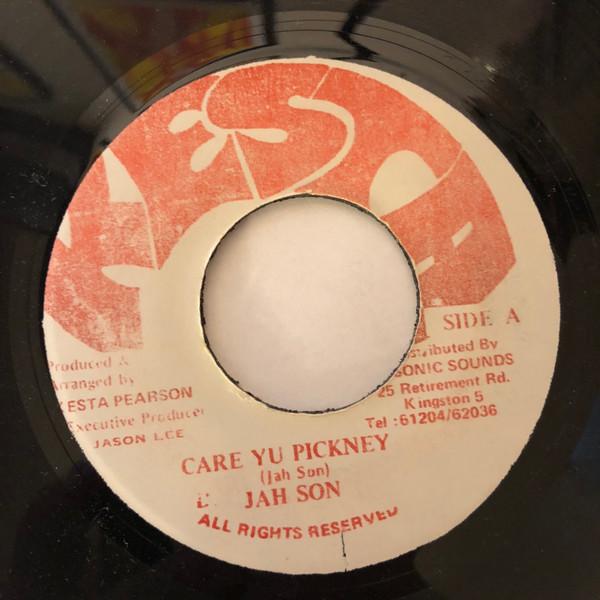 7-дюймовая пластинка JAH SON - Care Yu Pickney NONE Kesta 1989 Ямайка Регги, Ска и Даб Б/У