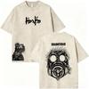 Japanese Anime Dorohedoro Kai Vintage Washed T-shirt Cosplay Cool Ga Oversized T-shirts Gothic Horror T Shirts