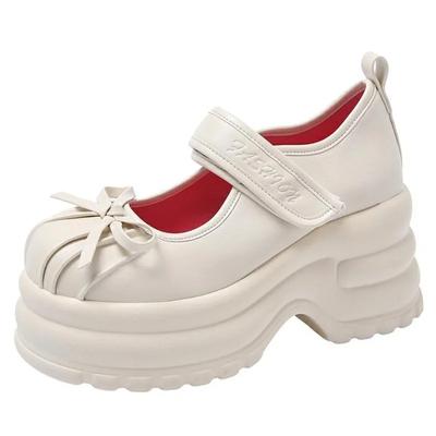 Модные 8,5 см новые осенние толстые кроссовки-бабочки на платформе женские панк туфли-лодочки с толстой подошвой нескользящие повседневные туфли для ходьбы 9 см