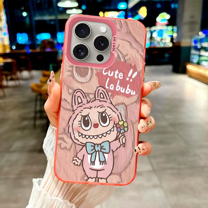 Модный чехол Labubu's Sweetheart Cuteness для серий Oppo/Realme. Oppo A12, A1 Pro, A16K, Reno6 Lite, A3x, A32, A58, A17, Realme 7i, 9i, V23, C15...