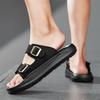 Fashion CYYTL Mens Summer Slippers Casual Shoes Beach Sandals Outdoor Slides Leather Walking Comfort Lightweight Luxury Designer Fashion