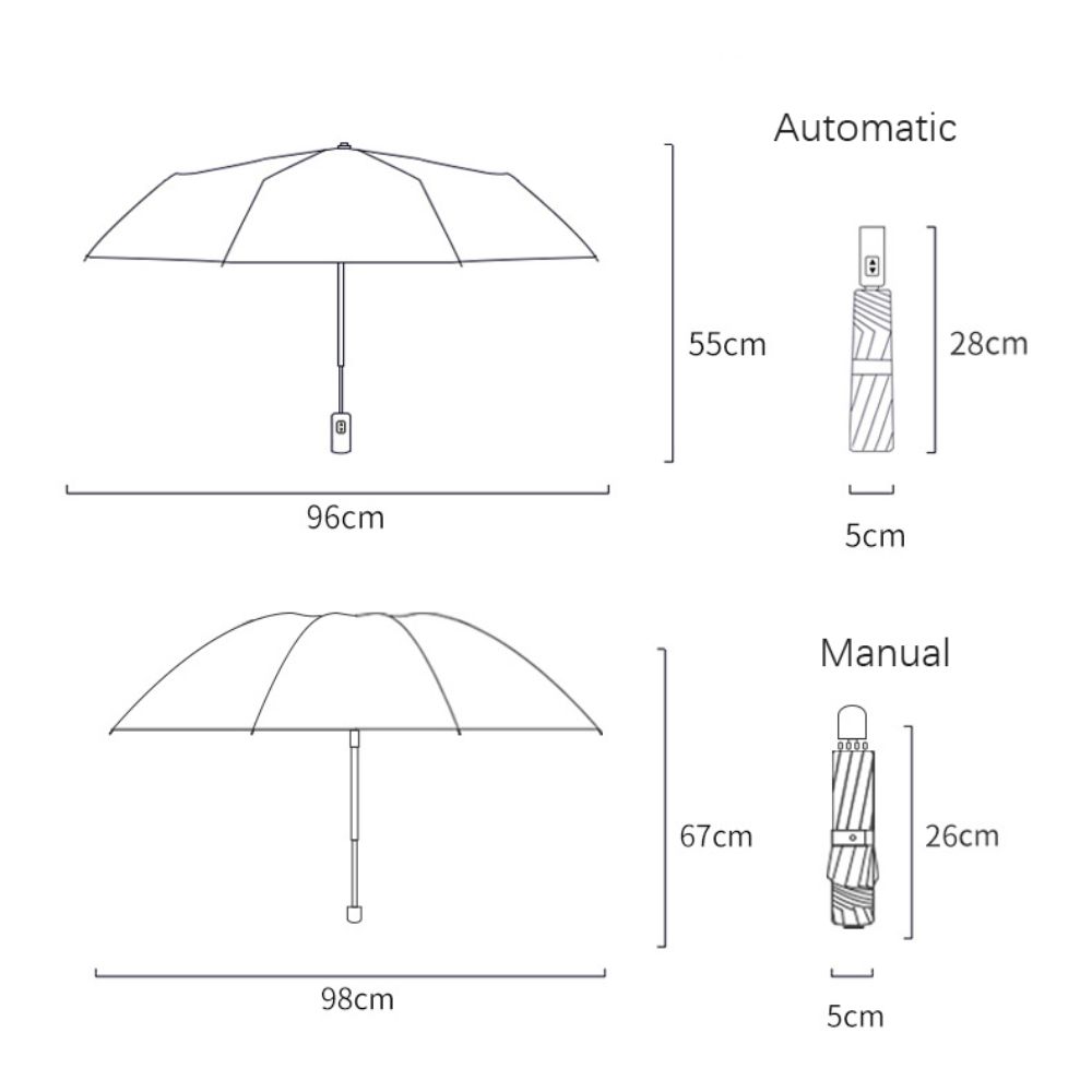 Black Glue Parasol Cute Three-fold Umbrella New Capybara Umbrella