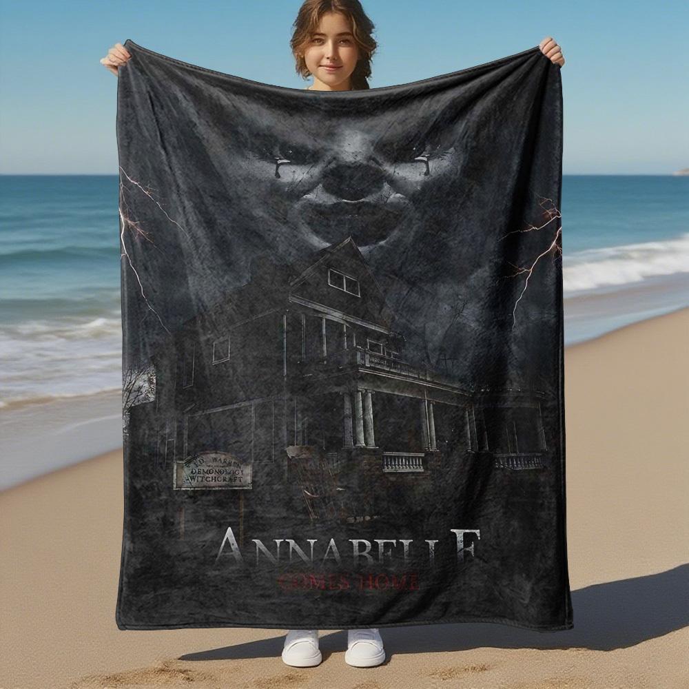 1PC Annabelle Comes Home Outdoor Flannel Blanket Soft Plush Decor for Picnics, camping,Bedroom, Playroom, Office1152A