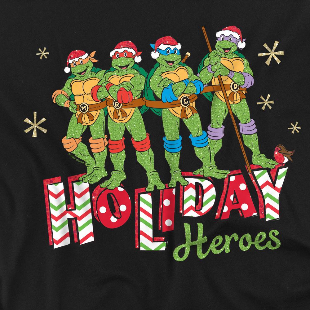 Teenage Mutant Ninja Turtles Унисекс Взрослая Рождественская Футболка Герои Праздника