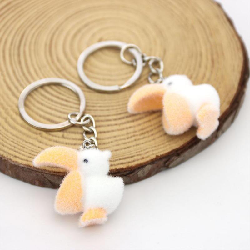 Милые мультяшные животные брелки маленькие коала кролик лягушка металлический брелок забавные брелки для детей