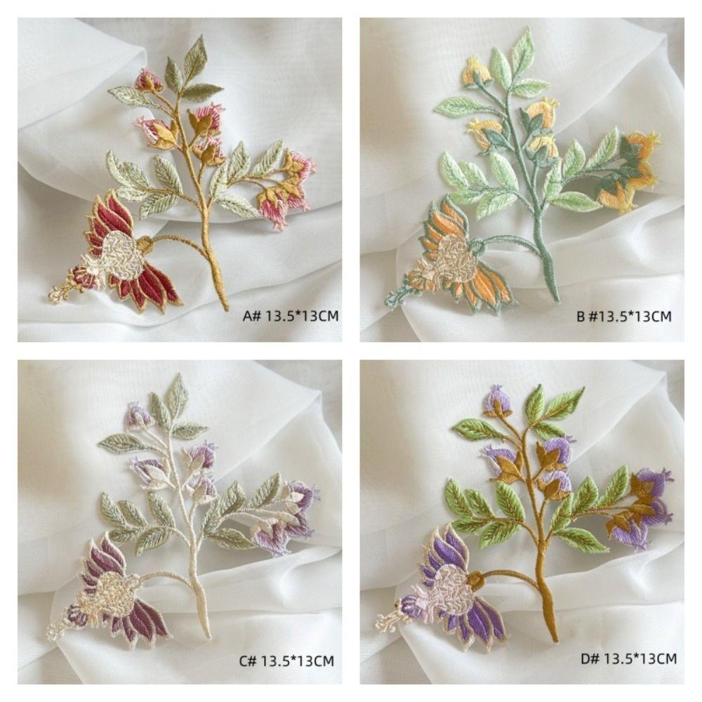 3D Flowers Embroidery Appliques Stylish DIY Patches Decorative Floral Patches Dresses