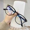 3 Pcs/Set Black Computer Glasses Frame Women Men Anti Blue Light Round Eyewear Blocking Glasses Optical Spectacle Eyeglass