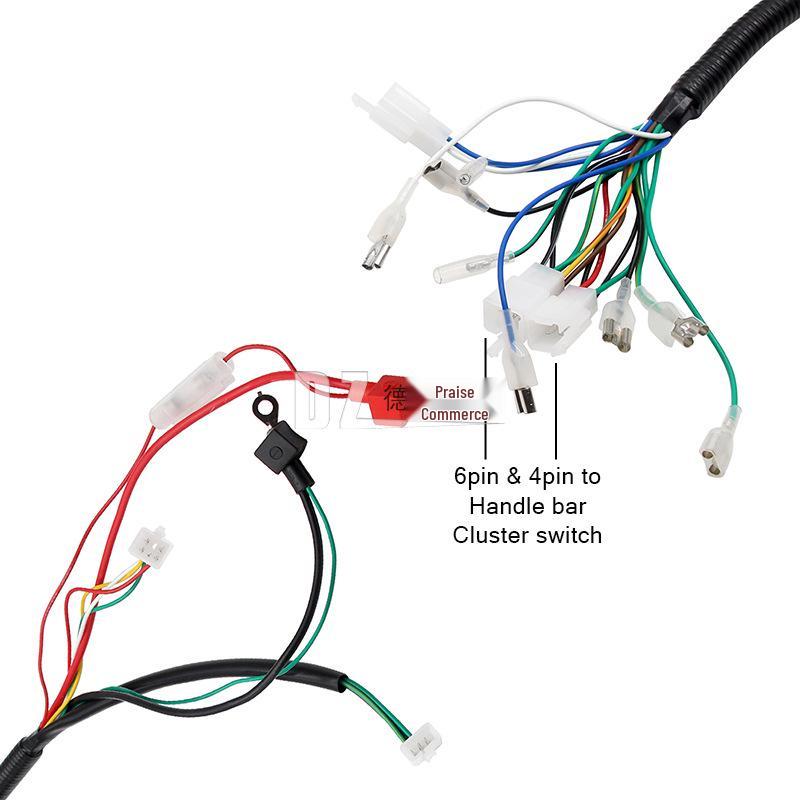 ATV Big Bull CG125-250CC Beach Buggy Full Wiring Harness