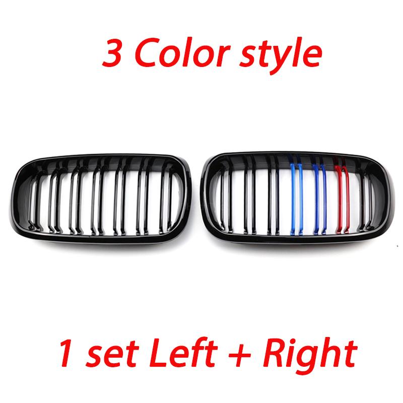 Передний капот, решетка для почек, бампер, черный двойной гриль, подходит для BMW F15 X5 F16 X6 2014-2017 X5M X6M, замена автомобильных аксессуаров