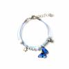 Модные ювелирные изделия Регулируемый браслет с синей бабочкой Парные браслеты Lucky String Подвеска в виде бабочки