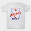 Мужская черная футболка с принтом 1987 Год Arena Football League AFL Упраздненная Винтажная Печать на Бумаге Без Вырезания Хлопковая Футболка