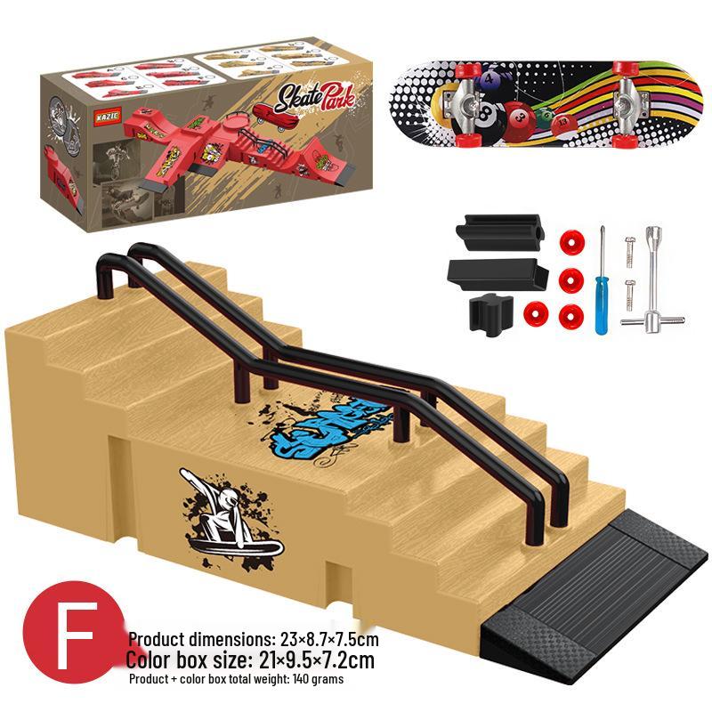 Мини-набор реквизита для фингерборд-парка: Креативная игрушка-рампа с изгибом