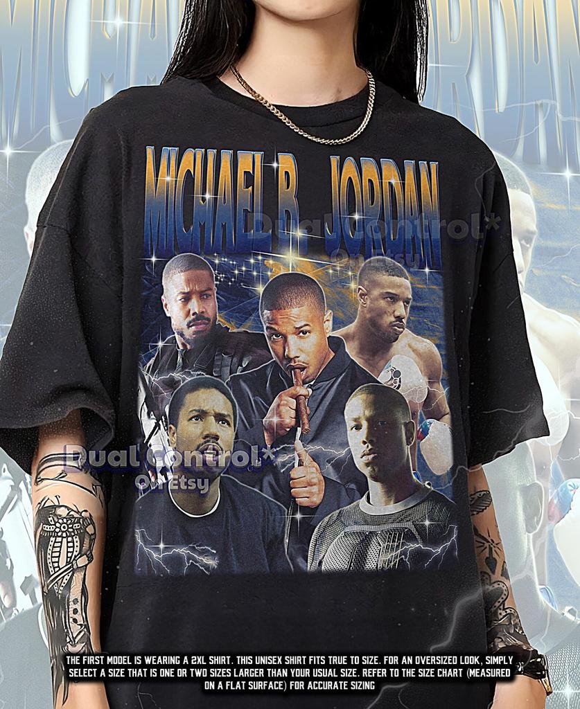 MICHAEL B Bootleg Shirt, Michael B Jordan Retro Tees, Action Hero T-Shirt, Film Longsleeve, Michael B Vintage Sweater #saf