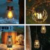 Solar Lamp Base with LED Bulb Atmosphere Decorate Light Holder Anto On & Off Courtyard Light Base for Outdoor Camping Picnic