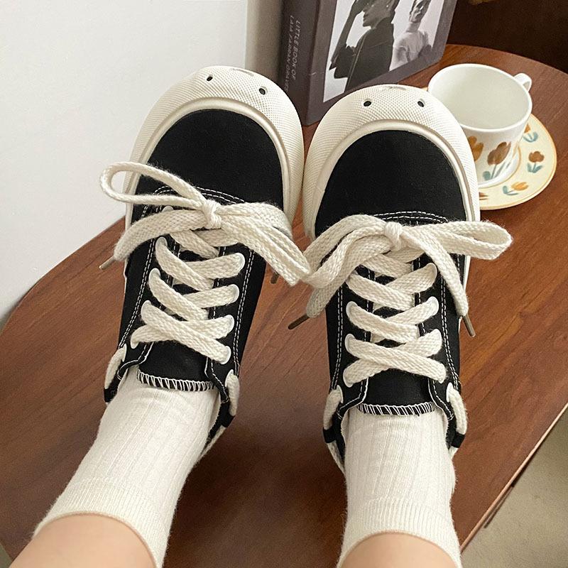 Женская обувь Кроссовки Вулканизированная обувь Женская платформа Повседневная Весна Осень Шнуровка Плоская обувь Спортивная женская обувь Кроссовки из ткани