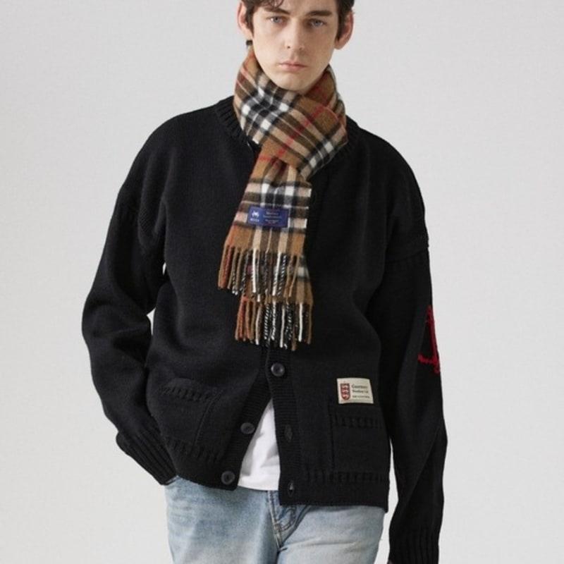 ABRAHAM MOON Шарф из мериносовой шерсти 25 см - Camel Thompson