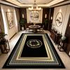European Style Oriental Light Luxury Living Room Carpet Non-slip Soft Plush Study Rug Fluffy Washable Foldable Coffee Tables Mat