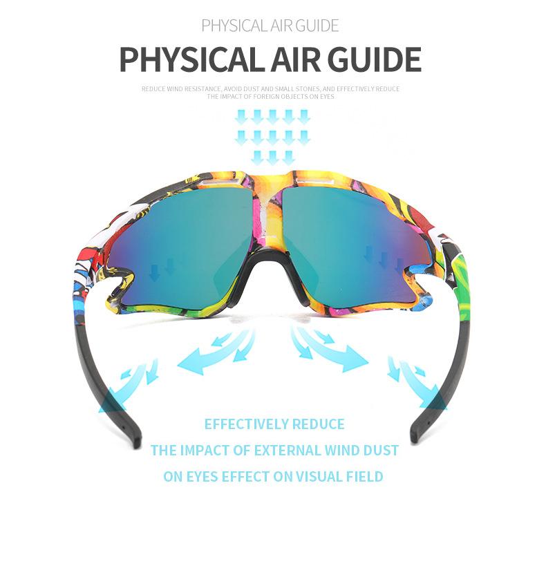 Уличные Велосипедные Солнцезащитные Очки Большой Рамки Женские Цветные Очки Мужские Спортивные Специальные Трендовые Очки 8303