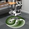 1pc Yin-Yang Symbol Chair Carpet for Office Non-Slip, Machine Washable Rug for Office, Room - Holiday Decor, Machine Made yy251016085