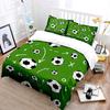 Football attacking theme pattern Bedding Set for Kids Luxury Gift 3pcs Digital Print Comforter Set Soft Comfortable Breathable