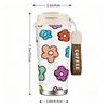 Colorful Retro Floral Print Insulated Coffee Tumbler Vacuum Stainless Steel Travel Mug Portable Hot Cold Cup for School Office Daily