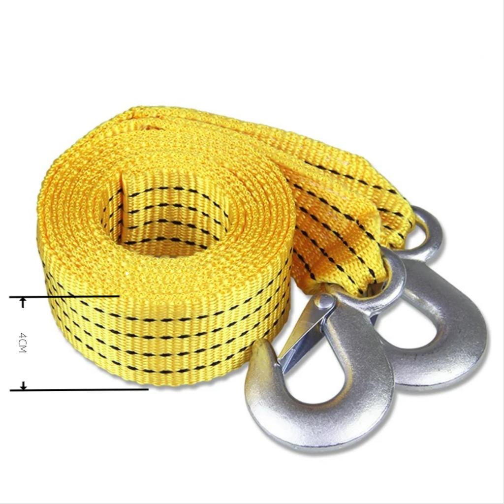 1PCS Thickened Car Portable Car 4 Meters 3 Tons Trailer Rope Car Emergency Traction Rope Pulling Rope Car Trailer