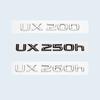 3D ABS Chrome Black UX200 UX250h UX260h Emblem Car Tail Letters Trunk Logo Badge Sticker for Lexus UX Series Accessories