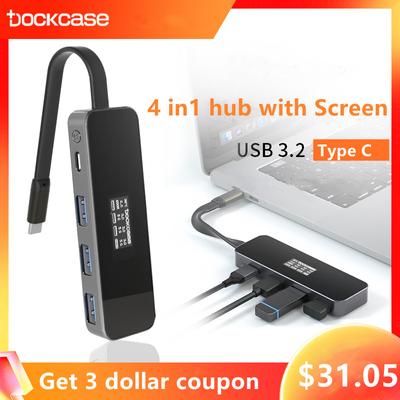 Концентратор с несколькими портами USB 3.0 Концентратор USB C Док-станция USB C 3.1 Тип C Концентратор для Macbook Hub с адаптером Dp HDMI Rj45