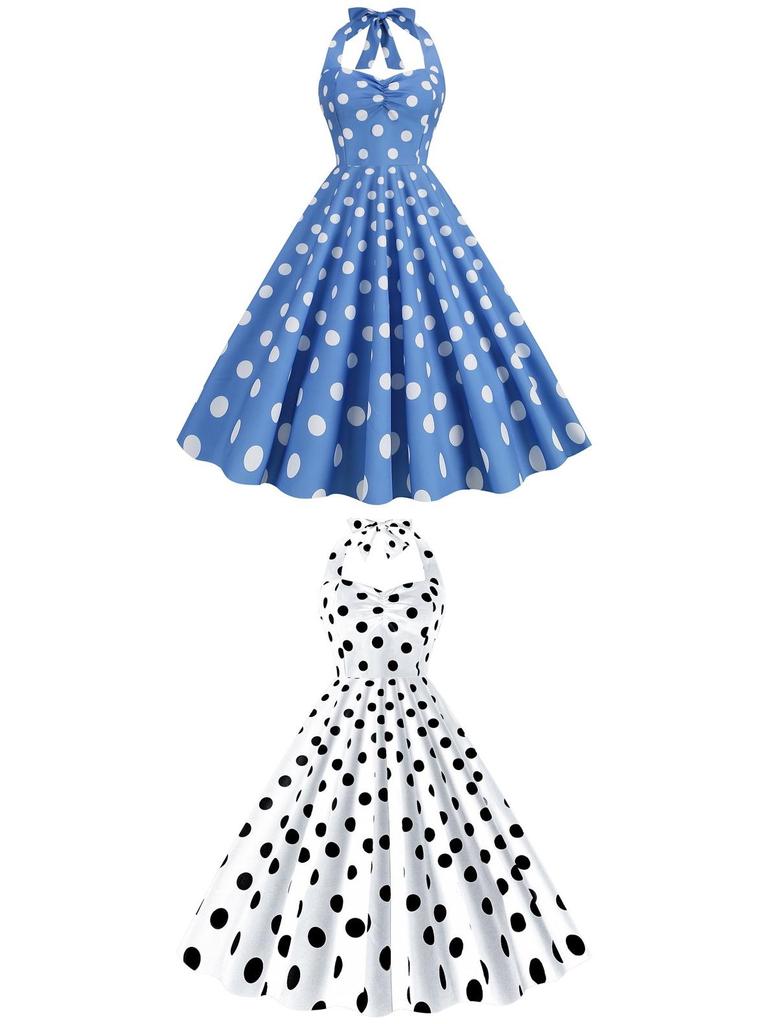 Retro 50s Hepburn-Style Waist-Cinching Slim Dress