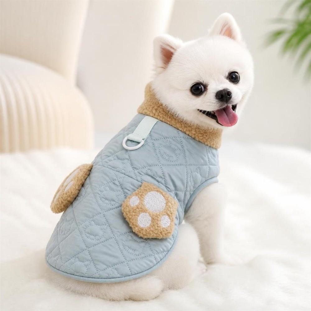 Winter Dog Warm Clothes Plush Dog Vest Coat Fashion Pet Clothes Puppy