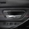 4pcs Carbon Fiber Inner Door Handle Bowl Stickers For BMW 3 Series F30 F34 3GT