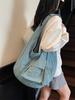 Solid Color Oxford Shoulder Bag - Large Capacity, Hot-Selling Korean Commute Tote for Women