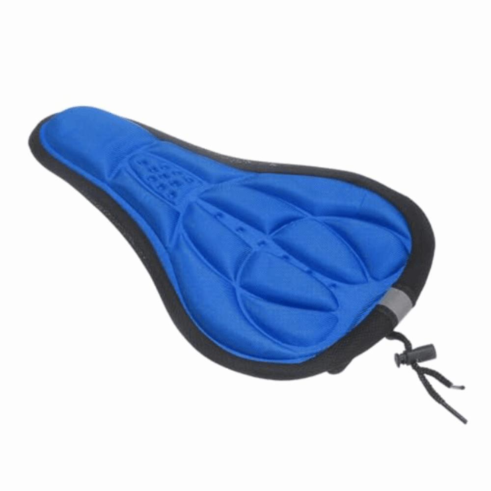 2PCS Blue Bicycle Saddle Cushion Sponge Bike Saddle Pad Durable Cycling Seat Cover Indoor Cycling
